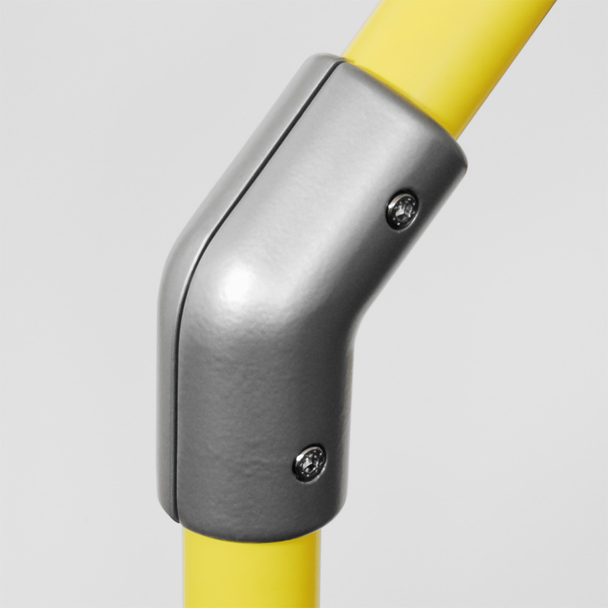 Winkelstück Aluminium 40mm Wa 60°/Wb 30°/120°