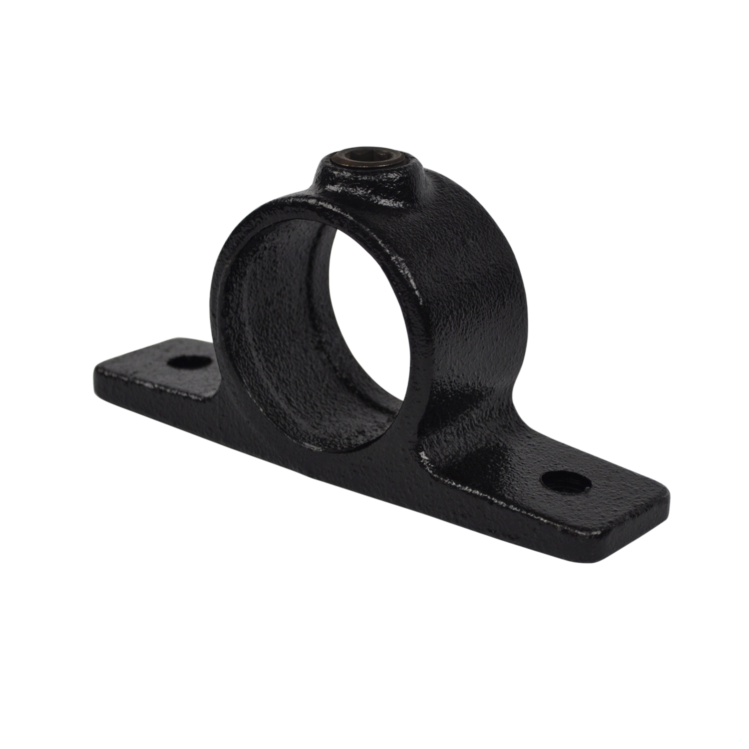 Ösenteil mit Doppellasche, schwarz 33,7 mm (1”)