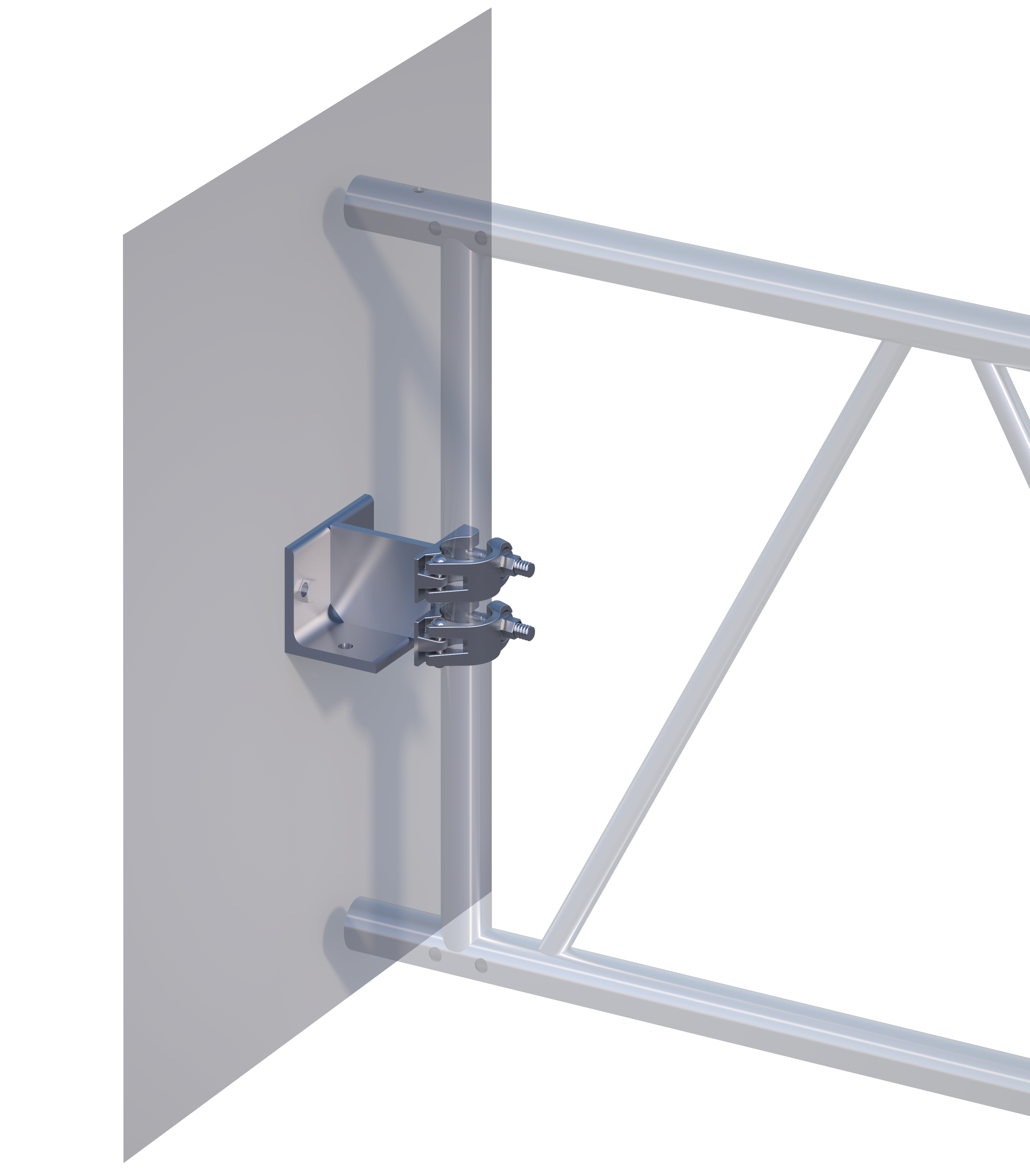 Wand-Deckenkupplung  48.3 mm, SW 22mm