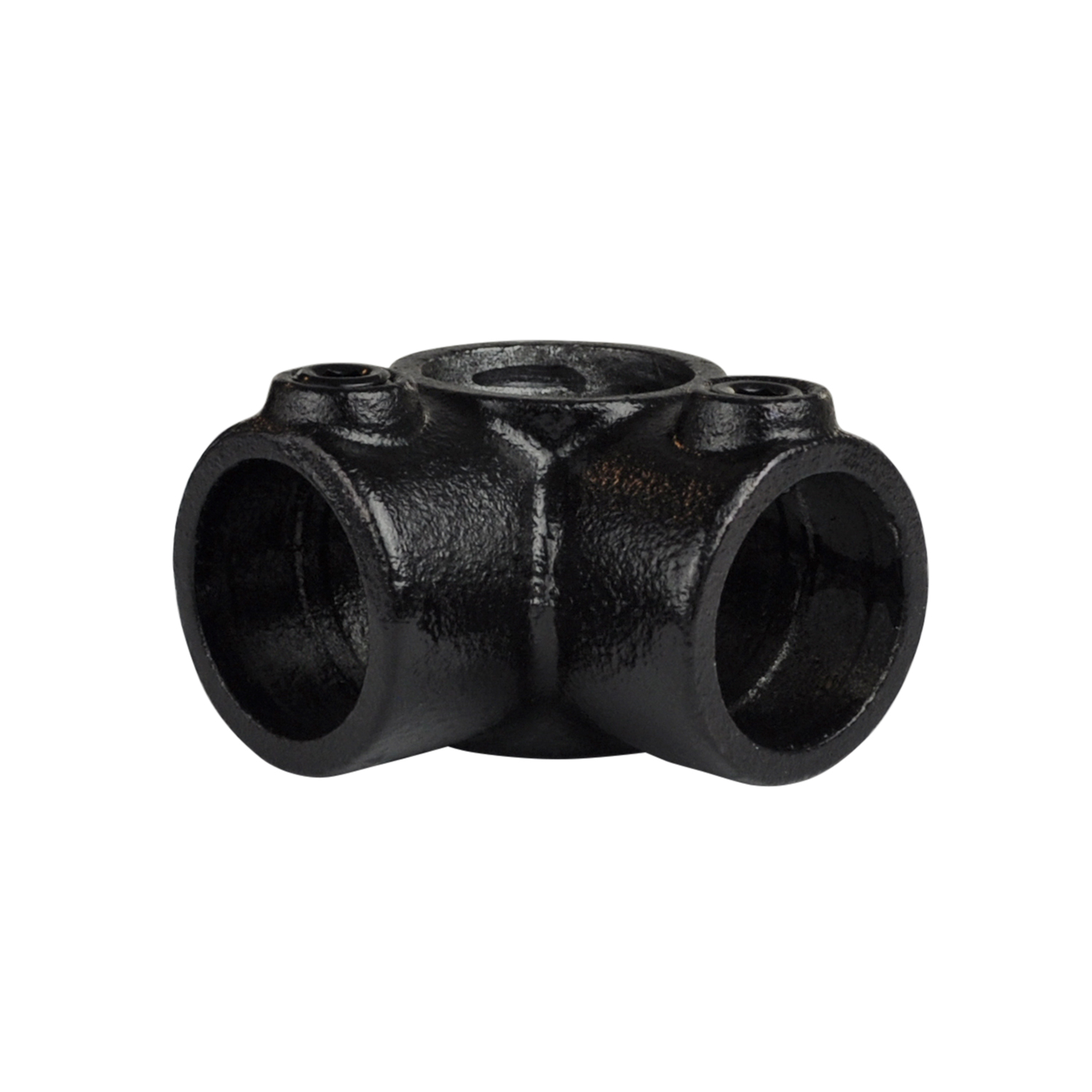 Eckverbindung 90°, durchgehend, schwarz  48,3 mm (1½”)