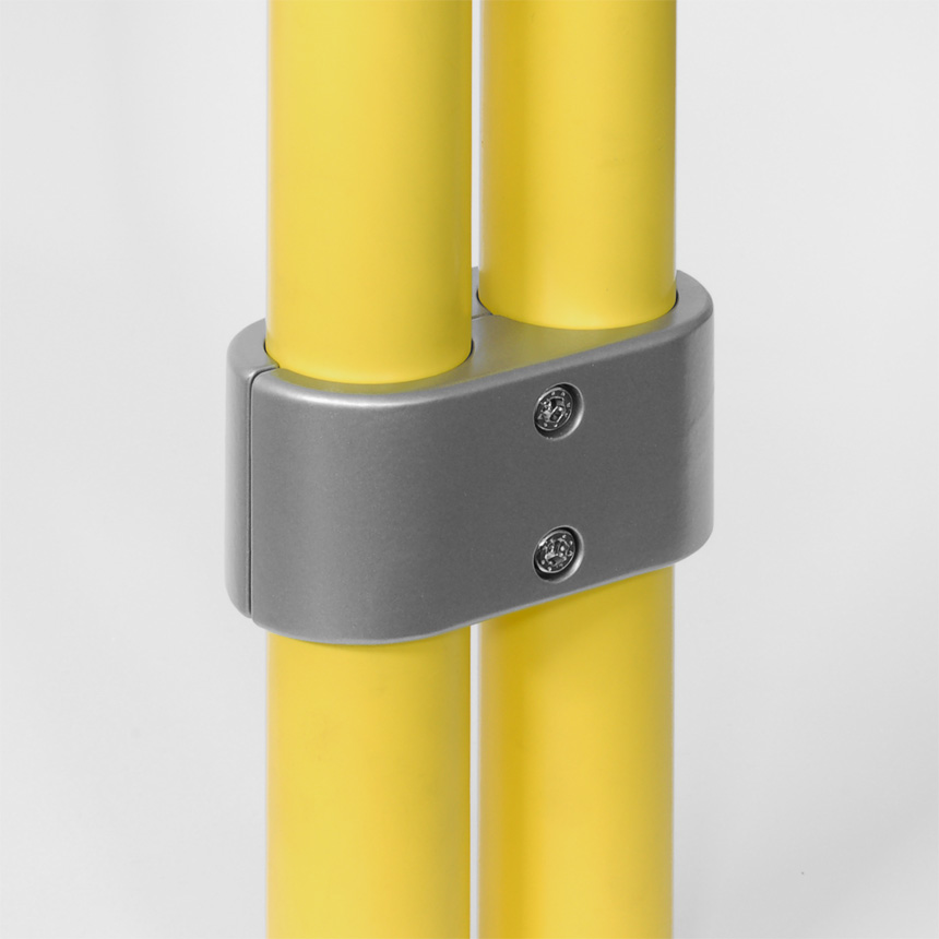 Doppelschelle  Aluminium 40mm