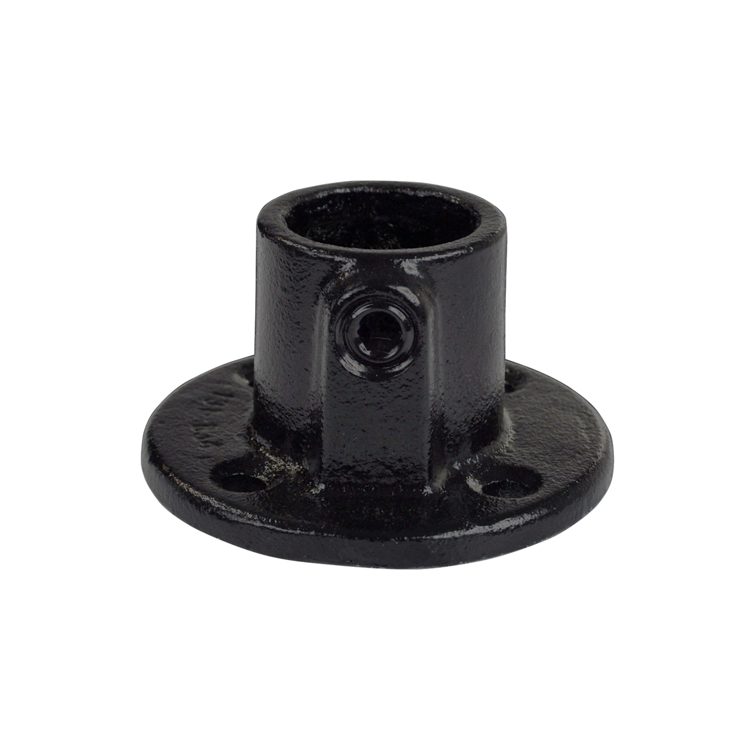 Fussplatte rund schwarz 33.7 mm (1")