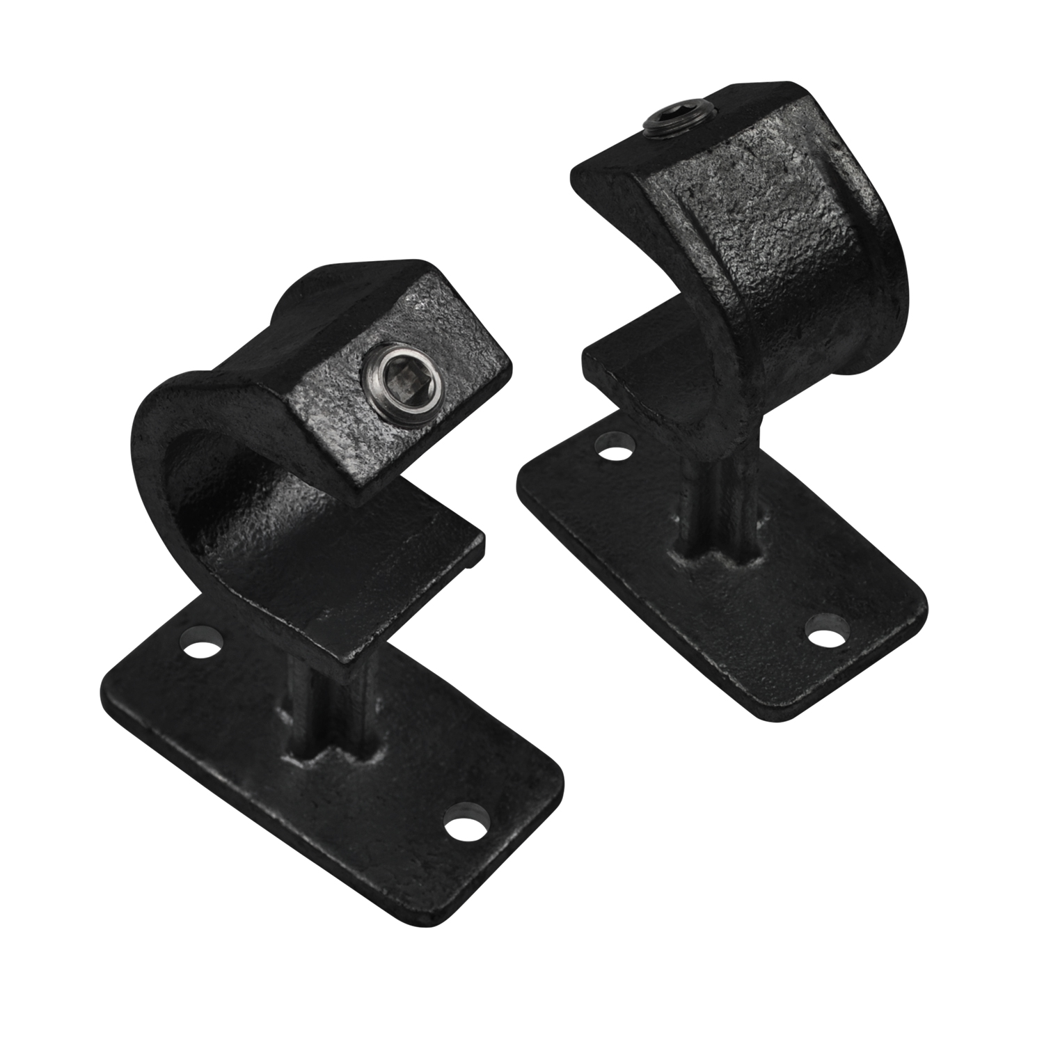 Handlaufhalterung, offen, schwarz 33,7 mm (1”)