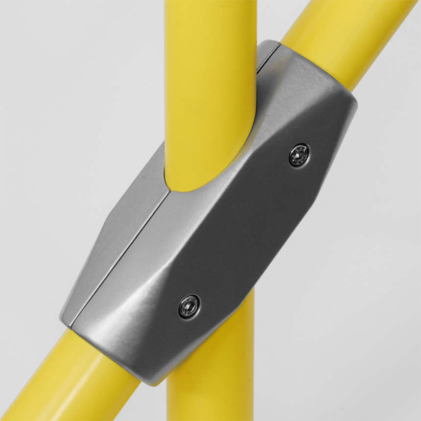 Kreuz-Verbinder Aluminium 30mm Wa 60°/Wb 30°