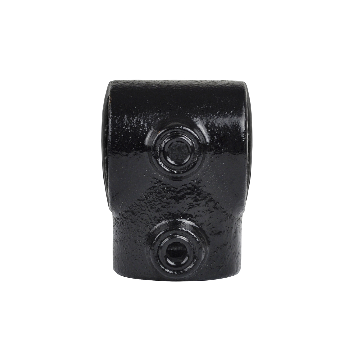 T-Stück, kurz, schwarz 48,3 mm (1½”)