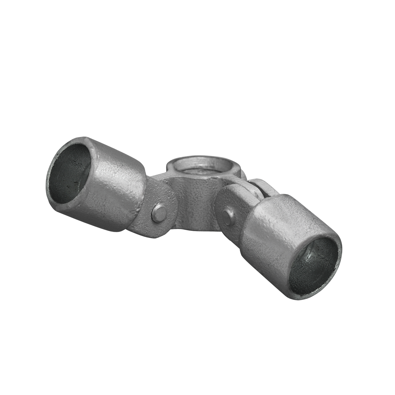 Gelenkstück, doppel, 90° 60.3 mm (2”), bestehend aus 1 x 608040F und 2 x 608042F inkl. 2 Schrauben M10x45