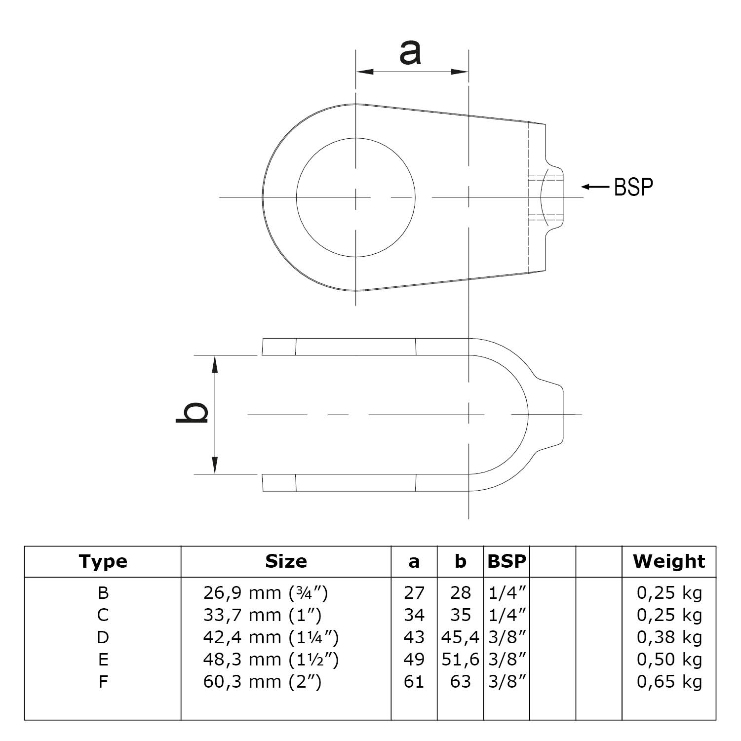 Kreuzstück, offen. 90°, 26,9 mm (¾”)