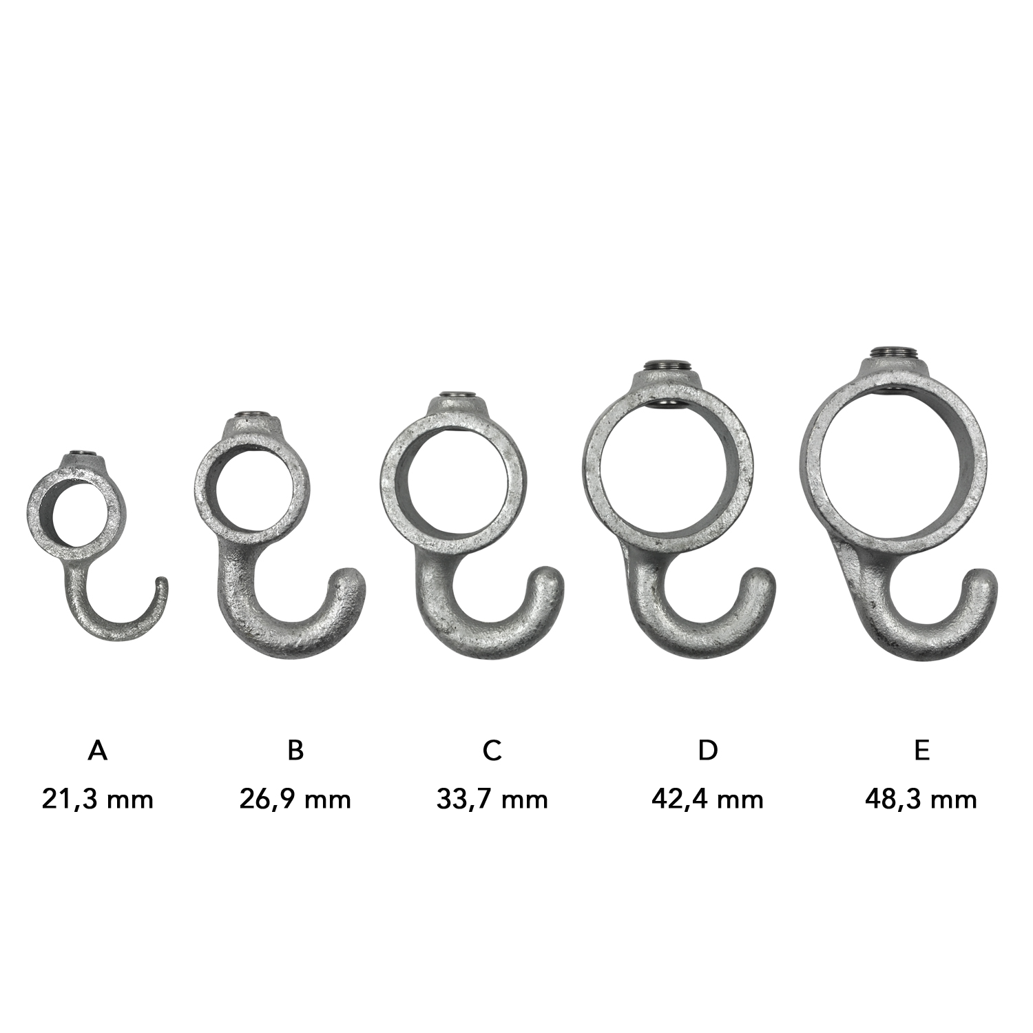 Stellring mit Haken 33,7 mm (1”)
