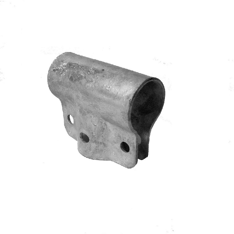 T-Schelle geschlossen 90°,  1 1/2" x 1 1/2" (48.3 mm x 48.3 mm), FV, Schrauben 2xM10x35