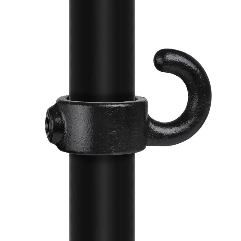 Stellring mit Haken, schwarz 48,3 mm (1½”)